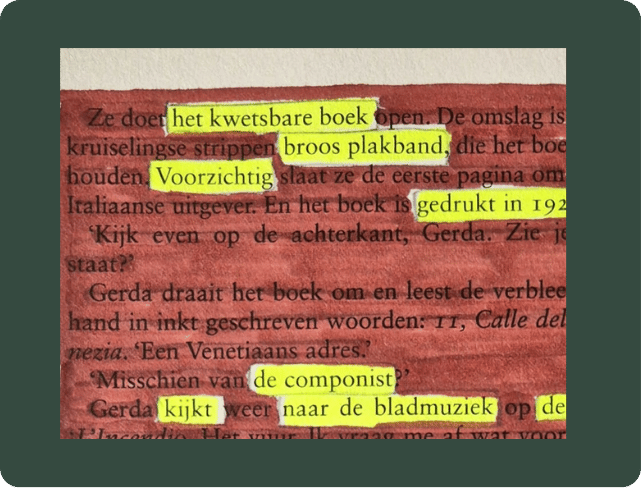 Stiftgedicht l'incendio