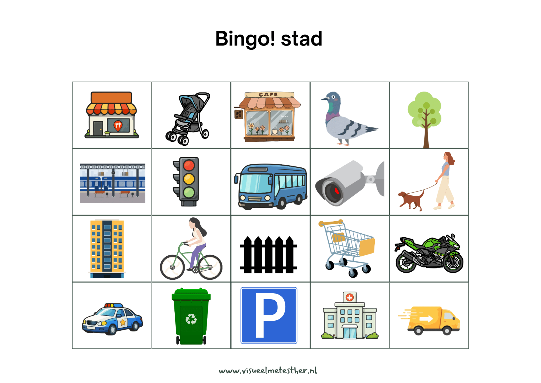 Ontdek de stad met deze stadsbingo